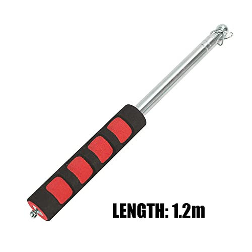 LIYONGHE 2 mastros telescópicos de bandeira de 1,2 m de aço inoxidável mastros de bandeira portáteis