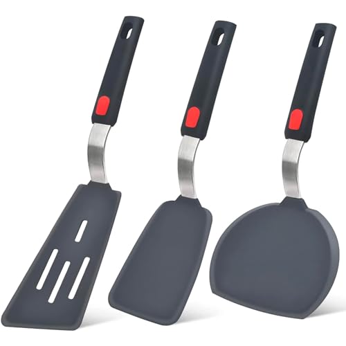 Opiniones y reviews de Paletas de cocina - los más vendidos. 42 U Chef Set de 3 Espátulas de Silicona Resistentes al Calor, Utensilios de Cocina Antiadherentes, Espátulas Flexibles, Accesorios para Cocina (3 piezas)