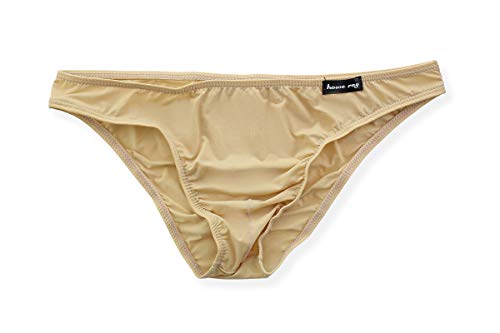 Iphree Men's Low Waist Stretchy Bikini Briefs Smooth Silky Bulge Pouch Underwear Elastic Swimwear Panties Large #TOP5