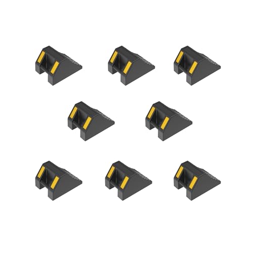 ZincOrange Juego de 8 cuñas de goma de alta resistencia para coche, remolque, caravana y autocaravana