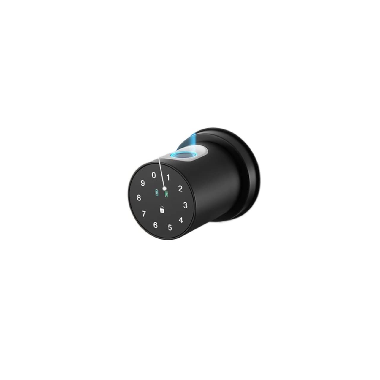 CVFRDD Smart Door Knob, Electronic Lock Tuya Smart Knob Smartlife Cylindrical fingerprint Code APP Control Keyless Entry Door Handle