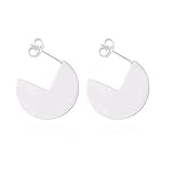 trendschmuck 2019 Die versilbert Ohrstecker im minimalistischen Design.