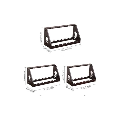 Soporte para botellas freestanding mediano de madera miniatura 2