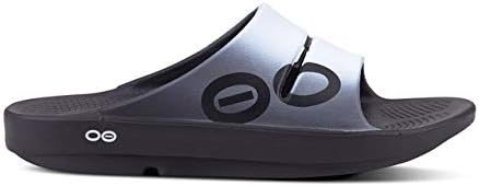 OOFOS OOahh Sport Slide Sandal - Lightweight Recovery Footwear - Reduces Stress on Feet, Joints & Back - Machine Washable - Hand-Painted Graphics