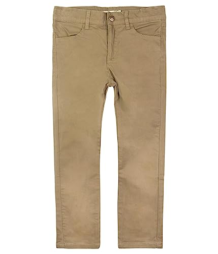 Boy's Skinny Twill Pants (Toddler/Little Kids/Big Kids) Beige 7 Little Kid