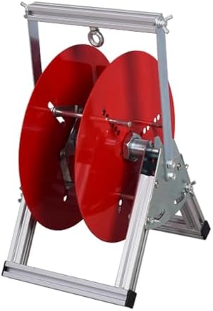 Heavy-Duty Cable Caddy - Commercial Grade Steel Wire Dispenser for 1-5 Axles, Compact Design, Holds Up to 3.9" Diameter Cable Reels, 100 lb Capacity, Durable Storage Solution