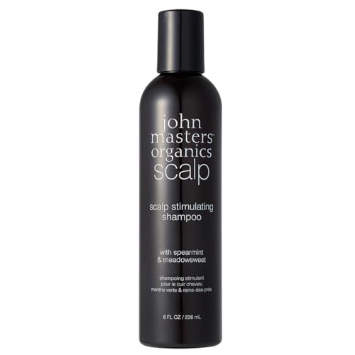 john masters organics Scalp Stimulating Shampoo 8 oz | Organic Spearmint & Meadowsweet | 70% Organic Ingredients | Clarifying Shampoo | Improve Scalp Health | Sulfate-free