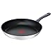 Tefal Daily Cook - Sartén de 30 cm, Apto inducción, antiadherente, revestimiento titanio, Thermo-signal, apto lavavajillas y horno, acero inoxidable
