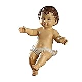 KOMBIUDA Exquisito Adorno De Escritorio De Muñeco De Jesús Artesanía De Resina para Festival De Navidad Tema Religioso