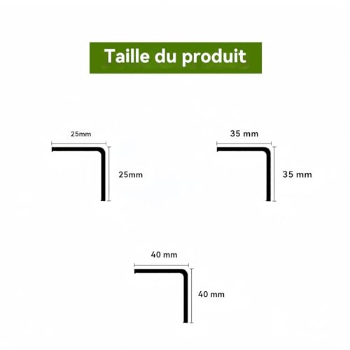 Baguette d'angle PVC adhésive orange 35mm évite les chocs sur vos murs - 7