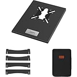 DesertFox IGT天板 IGTテーブル 天板シングルバーナー取り付け ラック取り外し可 SOTO ST-310 ST-340適用 連結天板 天板テント キャンプキッチン調理器具交換 調理ツールアウトドアコンロ 収納ケース付 KSLB(ブラック,L)