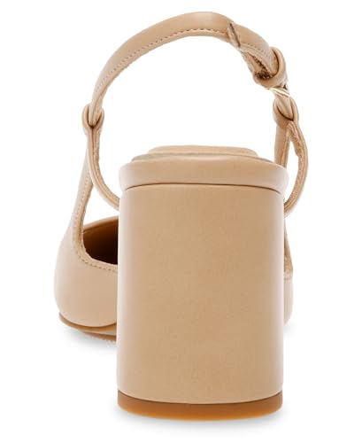 Anne Klein Womens Brooklyn Faux Leather Pointed Toe Slingback Heels3