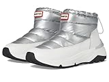 Hunter Women's Anne Ankle Boot, Silver, 8