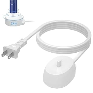 Replacement Charger for Braun Oral-B Electric Toothbrush – Compatible with Oral-B Model 3757, Waterproof IP67 Inductive Charging Base, Portable Travel-Friendly