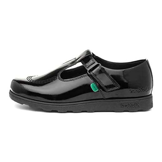 Kickers Fragma T-Bar, Merceditas para Mujer, Negro (Black Blk), 39 EU