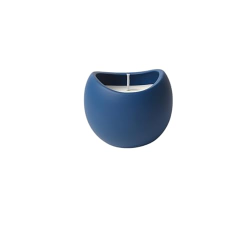 Porcelain candlestick, Ceramic Candlestick Holder Multicolor Candle Home Aromatherapy Ornament(Blue)