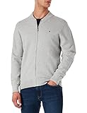 Tommy Hilfiger Herren Basket Weave Structure Baseball Sweatshirt, Light Grey Heather, XXXL