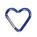 Greabuy 10pcs Heart Carabiner Clip Metal Buckle Spring Snap Hook Heavy Duty Carabiner for Camping Hiking Fishing Dog Leash Portable Spring Snap Hook Carabiner