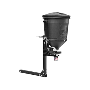 Buyers Products UTVS16 UTV Broadcast Spreader For Salt, Grass Seed, Fertilizer, Deer Feeder Seed and More, 150 lb. Capacity with Lid, UTV All Season Spreader