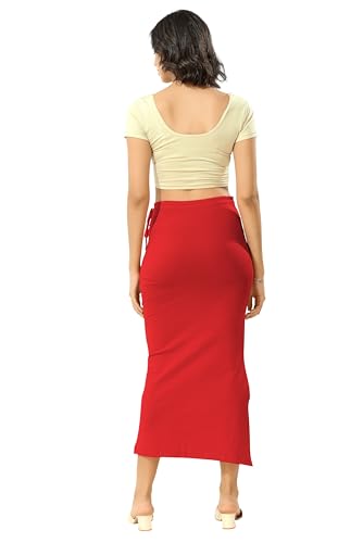 Image of TRASA Womens Saree Shapewear Petticoat, Cotton Lycra Petticoat, Skirts for Women, Shape Wear Dress for Saree