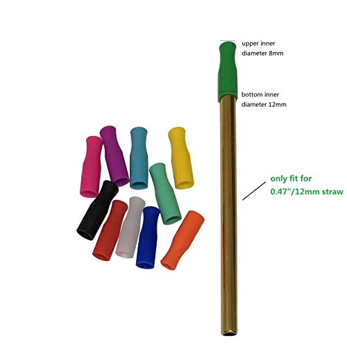 Puntas de silicón reutilizables para pitillos 11 pcs miniatura 6
