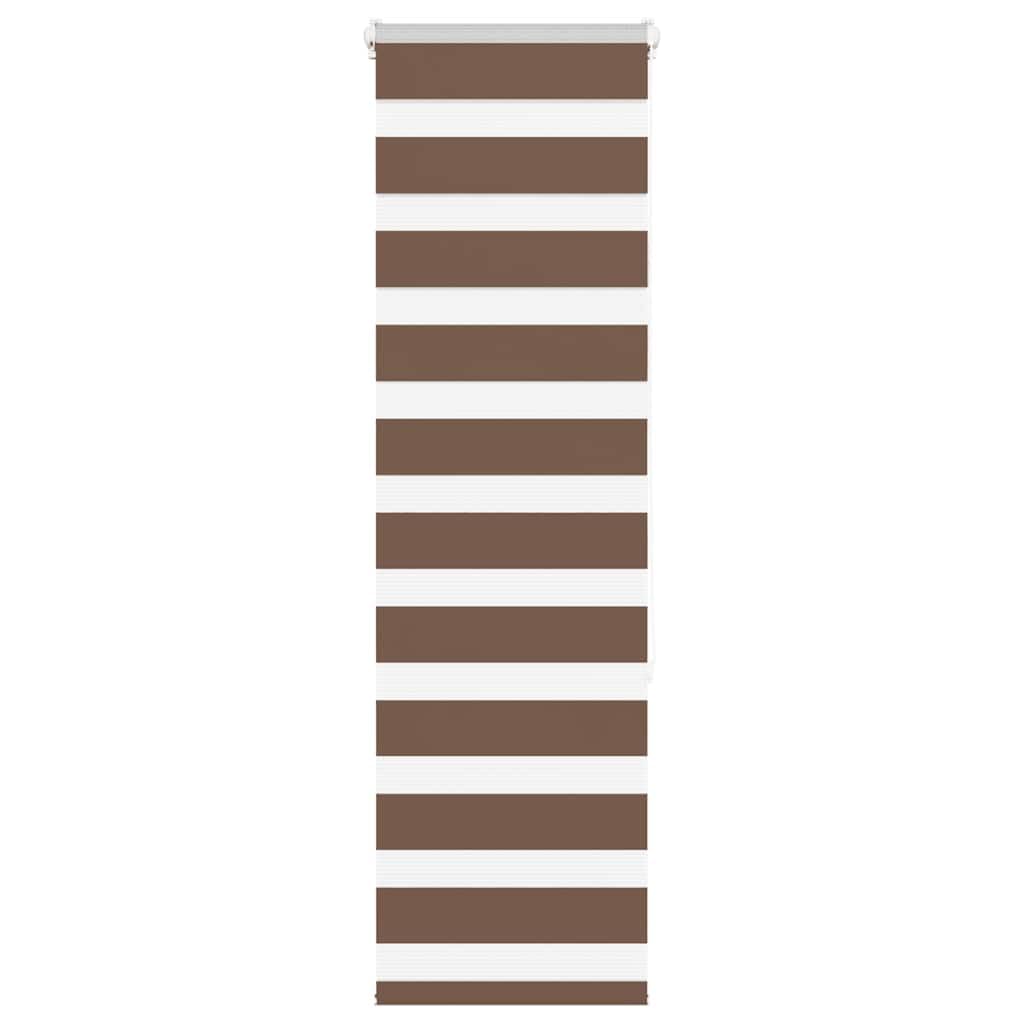 Zebra Blind Brown 50x150 cm Fabric Width 45.9 cm Polyester