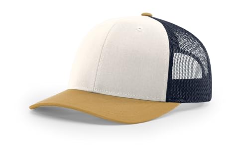 Image of Richardson 112 Trucker Hat - Premium Blank Baseball Cap, Adjustable Snapback Hat - Structured Six Panel Richardson Blank Hats