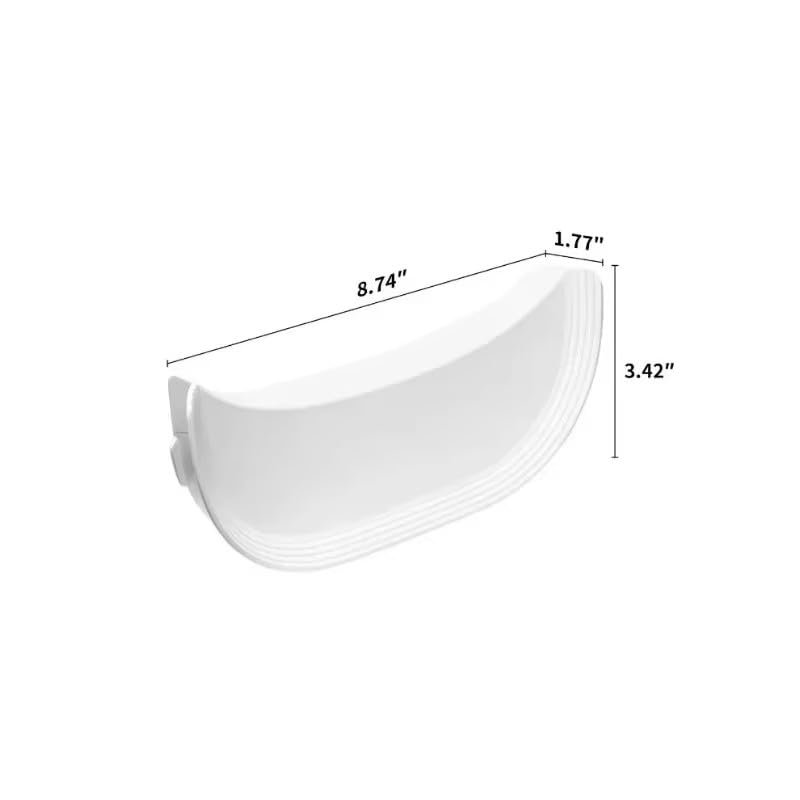 Entrada elevada Compatible con Valla PETKIT PuraMax for Caja de Arena autolimpiable PuraMax, Deflector antifugas de orina y Arena for Gatos.