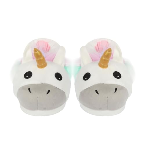 Chaussons peluche douce enfants : le cadeau parfait avec motif licorne ou tigre