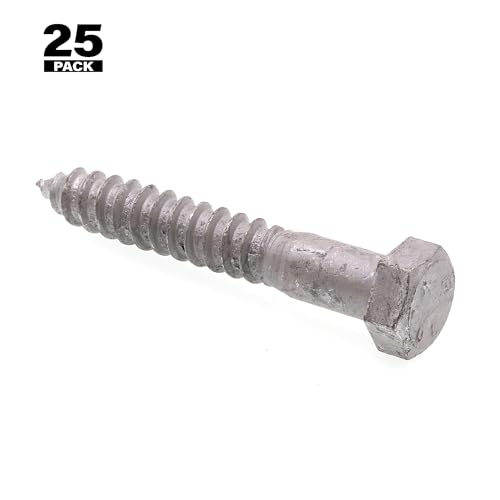 Lag Vis Bolt tirefond tête hexagonale 5/8 x 4 acier galvanisé pour bois et charpente
