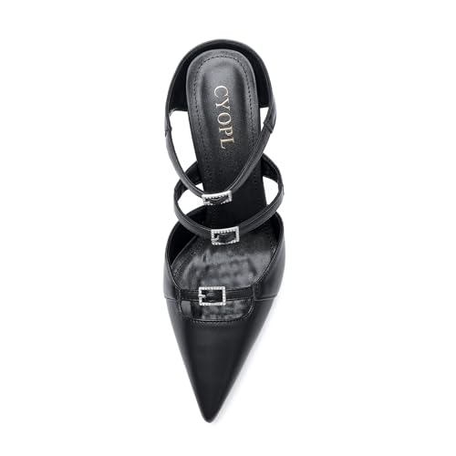 Pointed Toe Heels for Women, Closed Toe Stiletto Pumps Shoes3