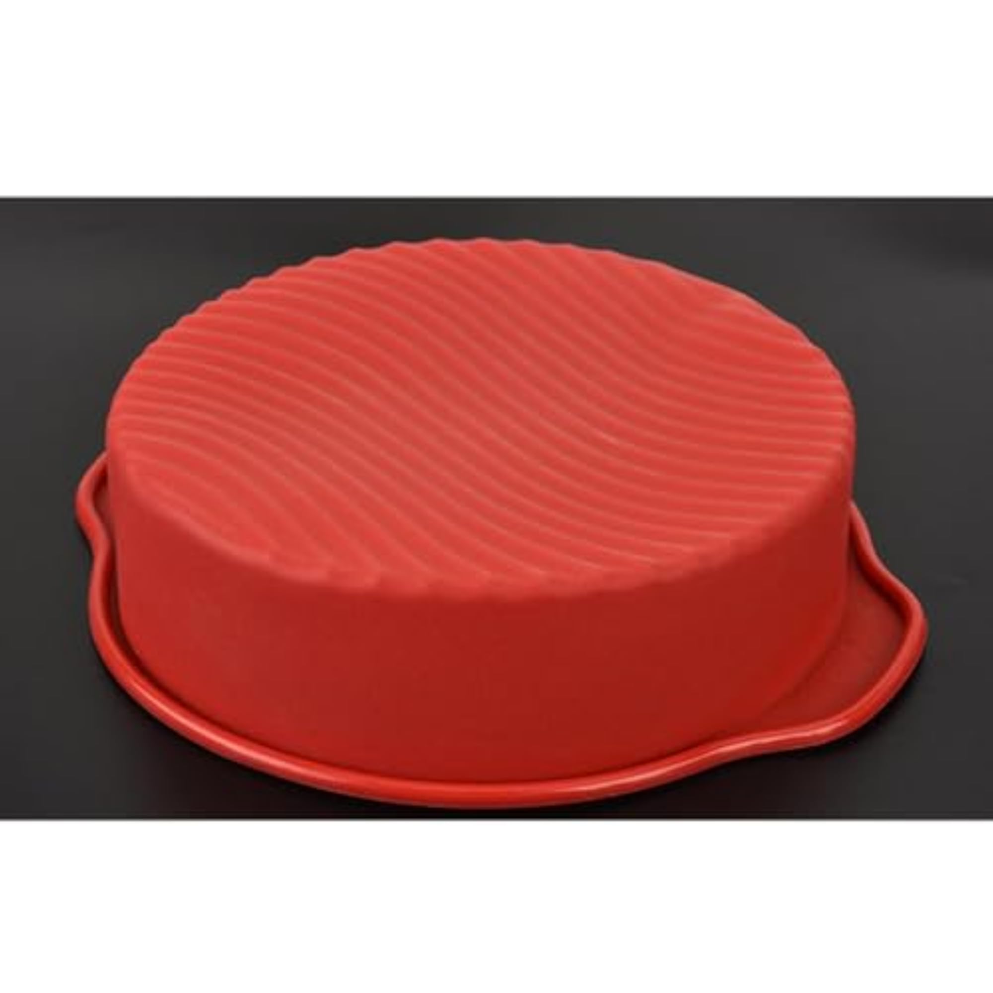 Silicone Bakeware Round Mould Cake Tin Non Stick Red
