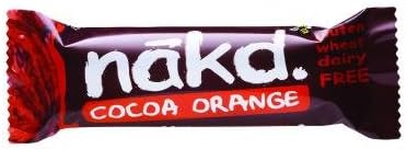 Nakd BarsNakd Cocoa Orange Gluten Free Bar 35G (Pack Of 8)