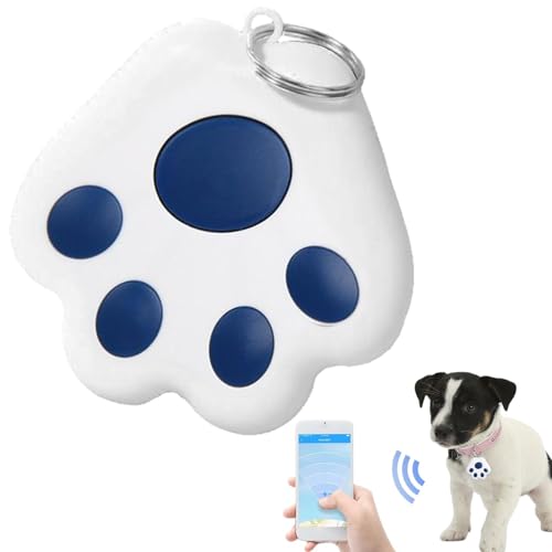 Rastreador de mascotas,Buscadores de objetos con forma linda de garra de gato - Localizador de gatos para perros, localizador de llaves inalámbrico en tiempo real, sensor de alarma portátil para