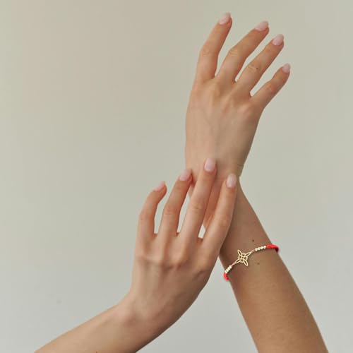 Witches Knot Bracelet, Adjustable Weave Wiccan Bracelet with Stainless Steel Magic Witchcraft Witch's Charm Knot Ideal Jewelry Gift For Woman & Man 5