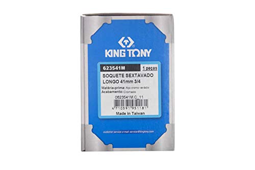 KING TONY 623541M Deep Socket, 41 mm, 3/4-inch, Chrome - Image 3