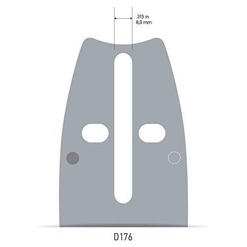Oregon 27850 20-Inch AdvanceCut Guide Bar and D70 Chainsaw Chain Combo,Grey