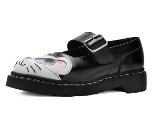 T.U.K. Kitty Cat Mary Jane Shoes for Women Round Toe Ankle Strap Oxford Shoes product thumbnail 14