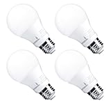 Hyperikon A19 Dimmable LED Light Bulb, 9W (60W Equivalent), ENERGY STAR Qualified, 2300K (Amber Glow), CRI90+, 780 Lumens, Medium Screw Base (E26), UL-Listed, 4-Pack