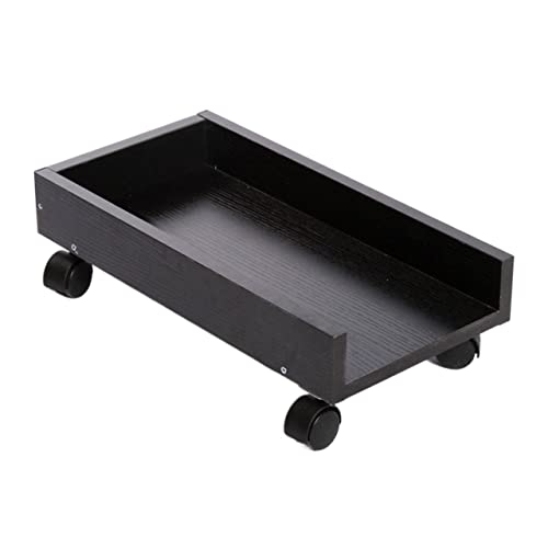 Soporte para CPU con protección lateral, base con ruedas para PC con soporte estable miniatura 1