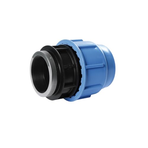 SAB BlueSeal - Accesorios de compresión 16 hembra 32 x 1' 1/4, conector hidráulico de polipropileno, PN16, para empalme de tubos de polietileno para instalaciones de riego