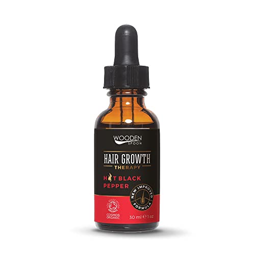 Sérum de pousse capillaire Wooden Spoon dans un flacon en verre pour votre rituel nuit