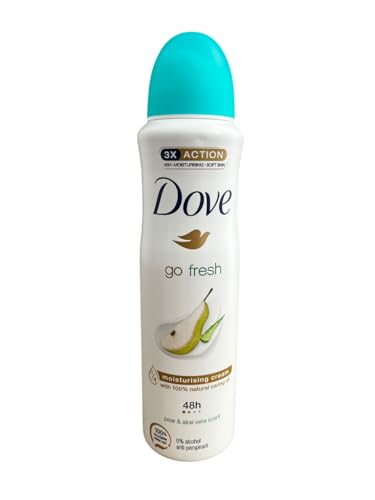 Dove Deodorante spray da donna – Go Fresh Pear & Aloe Vera – Anti-Perspirant – Confezione da 6 (6 X 150 ml)
