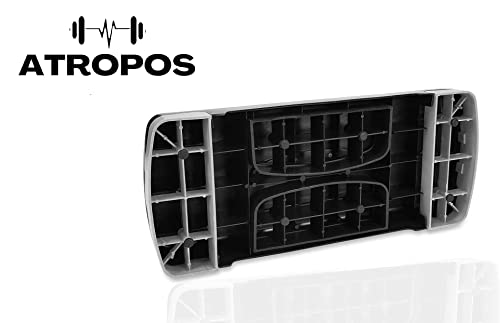 Image of Atropos Aerobic Stepper For Cardio Workout with 2 Height Adjustments-[10&15 cm],4 Anti-Skid Rubber's Pad on Legs in 2 Different Sizes (68CM & 75CM). (Fitness Stepper 68cm-(Grey Black))