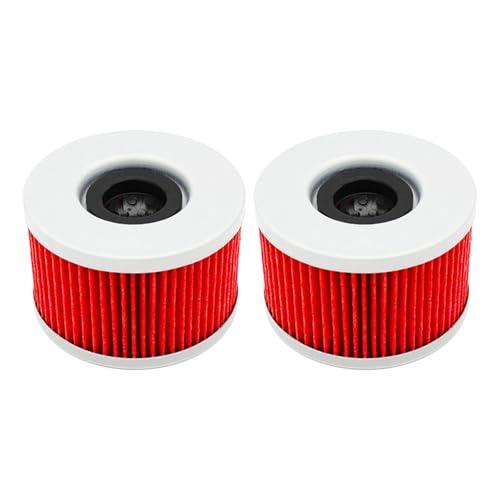 �I�[�g�o�C���i�I�C���t�B���^�[ CM250 CM400 CM450E CMX 450 Rebel CX400 CX500 Custom CX650 Gl500 Silverwing GL650(2 pcs Red)