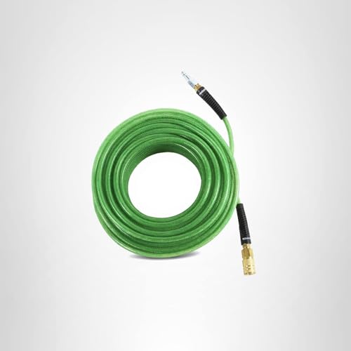 Metabo HPT Air Hose | 1/4-Inch x 100 Ft | Industrial Fittings | Professional Grade Polyurethane | 300 PSI | 115156M