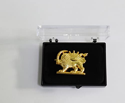 Persia Iran Flag Lapel pins Bulk Metal Old Persian Iranian Lion Sun and Crown pin Souvenir Series Gifts