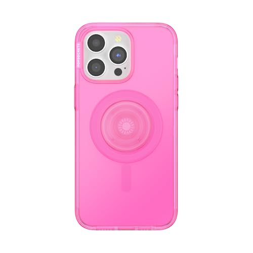 Funda iPhone 15 Pro Max compatible con carga inalámbrica y soporte PopSockets 2