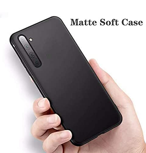 Image of Mobile Back Cover Case for Realme 6Pro (Silicone Case|CameraProtection|Black SC1510)