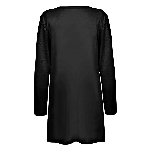 Summer Cardigans for Women Lightweight Long Sleeve Open Front Sweaters Loose Fit Kimono Coverups with Pockets4
